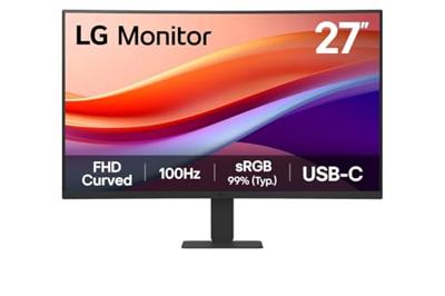 LG 27U421A-B 27 inch desktopmonitor - IPS-paneel FHD resolutie (1920 x 1080), 5 ms 100 Hz, HDR 10, sRGB 99% (CIE1931), kantelbaar, HDMI 2.0, USB-C (15W)