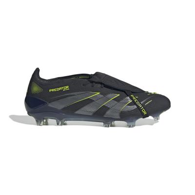 adidas Predator Elite FT Gras Voetbalschoenen (FG) Zwart Donkergrijs Neongeel