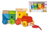 Eichhorn houten trein 11dlg. - thumbnail