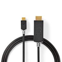 Nedis USB-C Adapter | USB-C Male naar HDMI | 2 m | 1 stuks - CCBW64655AT20 CCBW64655AT20 - thumbnail