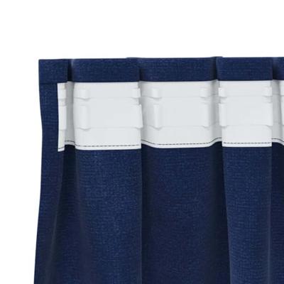 VidaXL Verduisterende gordijnen 2 pcs donkerblauw 140 x 140 cm fluweel