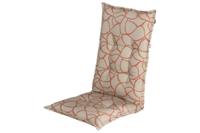 Hartman Tuinkussen 'Pearl' t.b.v. Tuinstoel hoge rug, kleur Oranje - thumbnail