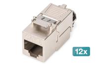 Digitus DN-93816-12 RJ45-inbouwmodule Keystone CAT 8.1 12 stuk(s) - thumbnail