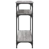 Wandtafel 75x29x75 cm bewerkt hout grijs sonoma eikenkleurig - thumbnail