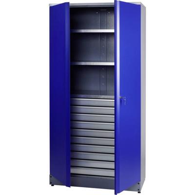 Küpper 70597 Hoge kast voor gereedschap (b x h x d) 910 x 1800 x 450 mm Blauw, Zilver
