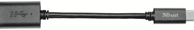Trust Calyx - USB-C naar USB-A adapter - Zwart