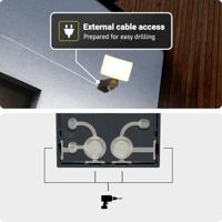 Londen - LED Wandlamp met sensor - 30 Watt 2500 Lumen - Bewegingssensor en schemerschakelaar - 3000K warm wit licht - Zwart - thumbnail