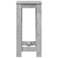 Bartafel 51x50x103,5 cm bewerkt hout betongrijs - thumbnail