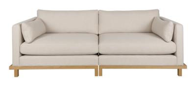 Zuiver 3-zits Bank 'Blossom' Bouclé en geweven stof, kleur Zand Zuiver 3-zits Bank 'Blossom' Bouclé en geweven stof, kleur Zand