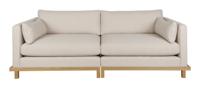 Zuiver 3-zits Bank 'Blossom' Bouclé en geweven stof, kleur Zand - thumbnail