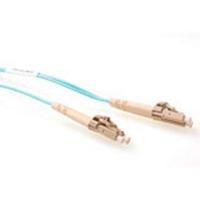 ACT 3 meter LSZH Multimode 50/125 OM3 glasvezel patchkabel duplex met LC connectoren - thumbnail