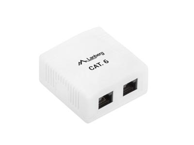 Connector RJ45 Categorie 6 UTP Lanberg OU6-0002-W Wit - thumbnail