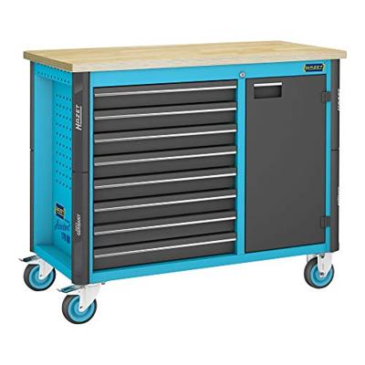 HAZET Werkbank - rijdend - Assistent 179NW - enkel 179NW-8 - L x B x H: 1150 mm x 600 mm x 964 mm - Laden, ondiep: 8 x 81 x 522 x 398 mm HAZET Werkbank - rijdend - Assistent 179NW - enkel 179NW-8 - L x B x H: 1150 mm x 600 mm x 964 mm - Laden, ondiep: 8 x 81 x 522 x 398 mm