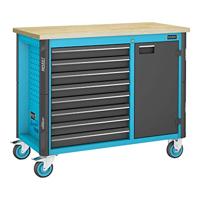 HAZET Werkbank - rijdend - Assistent 179NW - enkel 179NW-8 - L x B x H: 1150 mm x 600 mm x 964 mm - Laden, ondiep: 8 x 81 x 522 x 398 mm - thumbnail