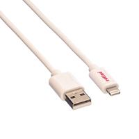 ROLINE 8pin naar USB 2.0 kabel voor iPhone, iPod, iPad, wit, 1 m - thumbnail