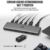 Corsair USB-C 7-poorts usb-hub - thumbnail
