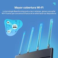 TP-Link WiFi 6 router, AX 1500 Mbps dual-band wifi-router, WiFi 6, 4 gigabit-poorten, 4 high-performance antennes, OneMesh, WPA3, ouderlijk toezicht, geïntegreerde antivirus (Archer AX18) - thumbnail