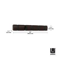Umbra Flip handdoekhaak 51x6x3cm Hout Zwart/walnoot 318850-048 - thumbnail