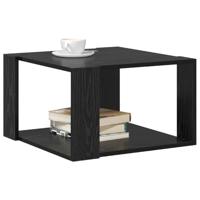 Salontafel Zwart eiken 51.5 x 51.5 x 30 cm Bewerkt hout - thumbnail