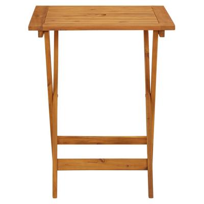 3-delige Bistroset stof en massief hout blauw en wit
