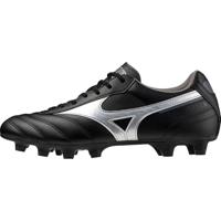Mizuno Morelia II Club Gras Voetbalschoenen (FG) Zwart Zilver - thumbnail