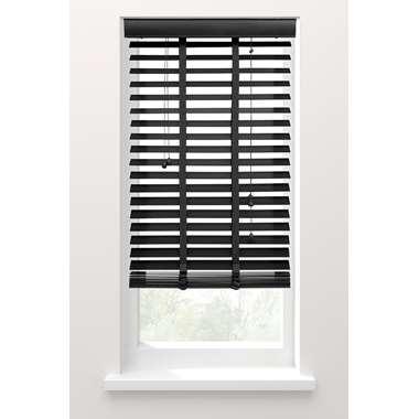 Fenstr jaloezie hout 50 mm antraciet - 160x220 cm - Leen Bakker