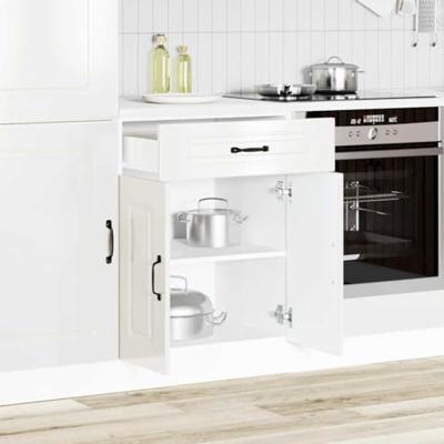 Keuken onderkast Kalmar bewerkt hout hoogglans wit Keuken onderkast Kalmar bewerkt hout hoogglans wit