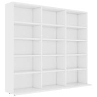 VidaXL Cd-kast 100x23x89,5 cm bewerkt hout wit - thumbnail