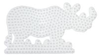 Hama strijkkralenbordje - neushoorn - thumbnail