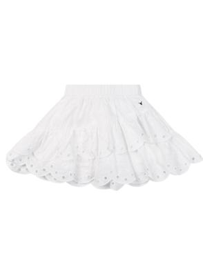 Kids Woven Broderie Skirt Soft White
