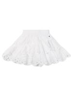 Kids Woven Broderie Skirt Soft White - thumbnail