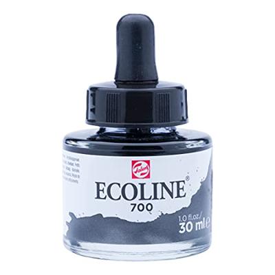 Talens Ecoline waterverf flacon van 30 ml, zwart Talens Ecoline waterverf flacon van 30 ml, zwart