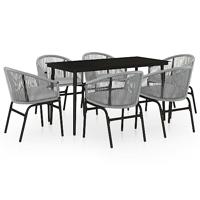 7-delige Tuinset grijs - thumbnail