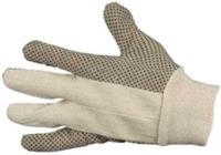 Cyclus tuinhandschoenen katoen/pvc wit - thumbnail