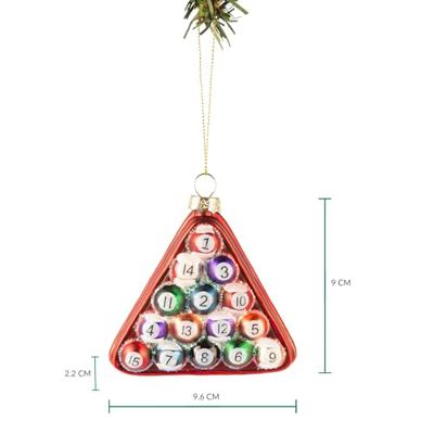 Nordic Light Kerstbal Biljart 10 cm - thumbnail