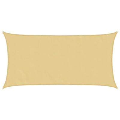 VidaXL Zonnezeil 4x2 m 100% polyester oxford zandkleurig