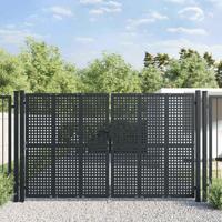 Tuinpoort Antraciet 300x200 cm Staal - thumbnail