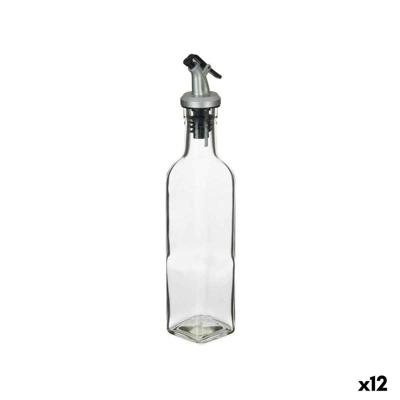 Flesje Vivalto Transparant Glas Siliconen Staal Polypropyleen Plastic 250 ml 5 x 24,5 x 5 cm (12 Stuks)