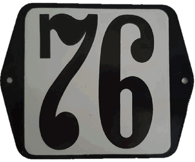 Huisnummer naambordje standaard 15x12 cm nummer 76 - Warentuin mix Huisnummer naambordje standaard 15x12 cm nummer 76 - Warentuin mix