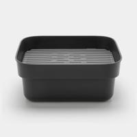 Brabantia afwasbak met afdruipschaal dark grey - thumbnail
