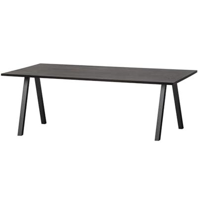 WOOOD Eettafel 'Combi-tablo' 220 x 90cm, kleur Blacknight