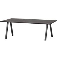 WOOOD Eettafel 'Combi-tablo' 220 x 90cm, kleur Blacknight - thumbnail