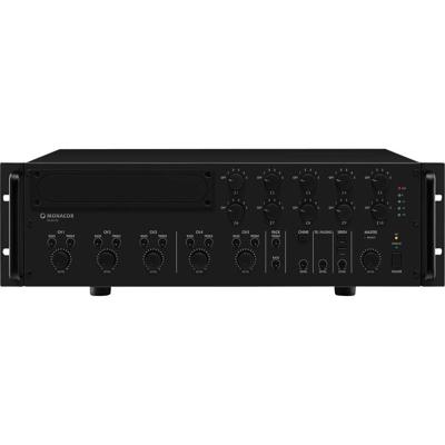 Monacor PA-6010Z PA-versterker 600 W 5-kanaals 10 zones