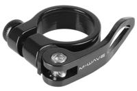 M-Wave zadelpenklem clampy-qr 34,9 mm aluminium zwart - thumbnail