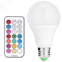 YWXLight 10W E27 RGB dimbaar Colour verlichting LED Light Bulbs - thumbnail