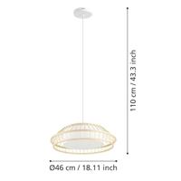 Eglo HanglampYuku-Z hout Ø 46cm - 900842 - thumbnail