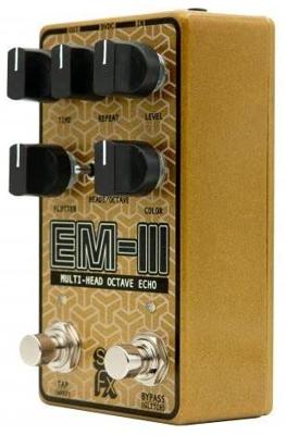 SolidGoldFX EM-III Multi-Head Octave Echo tape delay met o.a. octave, modulatie en tap tempo