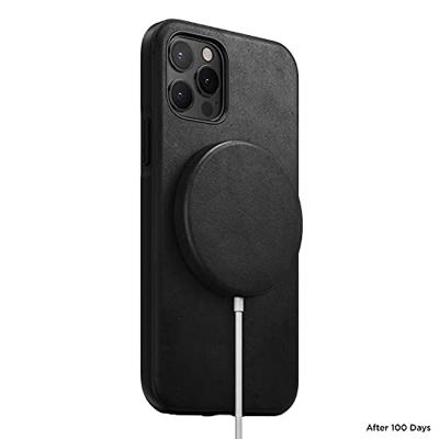 Nomad Leren Cover voor MagSafe-oplader Zwart