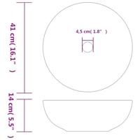 Opzetwasbak rond 41x14 cm keramiek meerkleurig - thumbnail