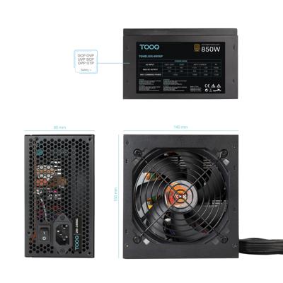 Monitor TooQ TQHELIOS-850SP ATX 850 W 80 Plus Bronze